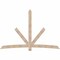 Ekena Millwork Alberta Smooth Timber Gable Bracket, Douglas Fir, 108"W x 72"H x 1 1/2"D x 5 1/2"F, 16/12 Pitch GBW108X72X0206ALB00SDF - alternate 1